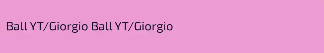 Ball YT\Giorgio Ball YT\Giorgio
